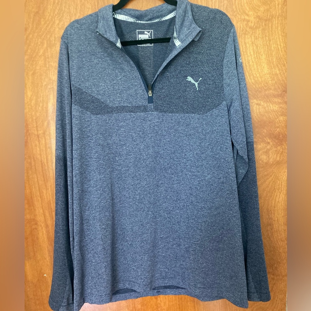 Large Puma Long Sleeve Golf Pull Over
